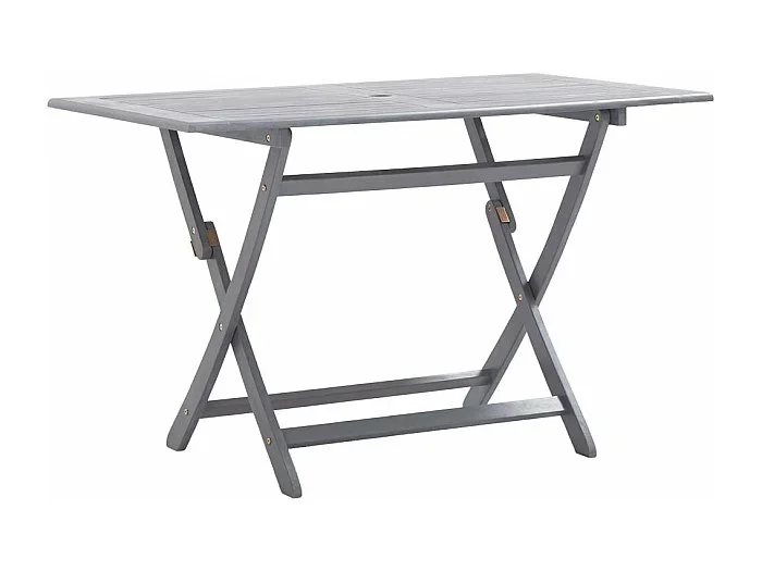 Mesa plegable de jardín madera maciza de acacia 120x70x75 cm