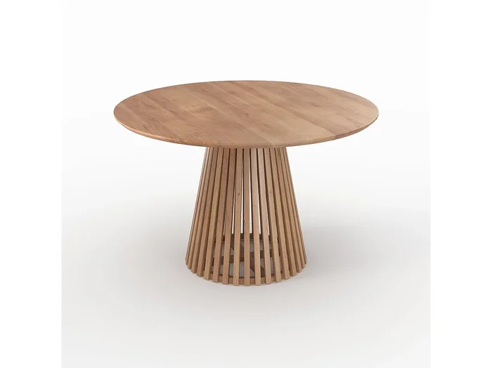 Mesa redonda de madera de acacia para 4 personas – Képès