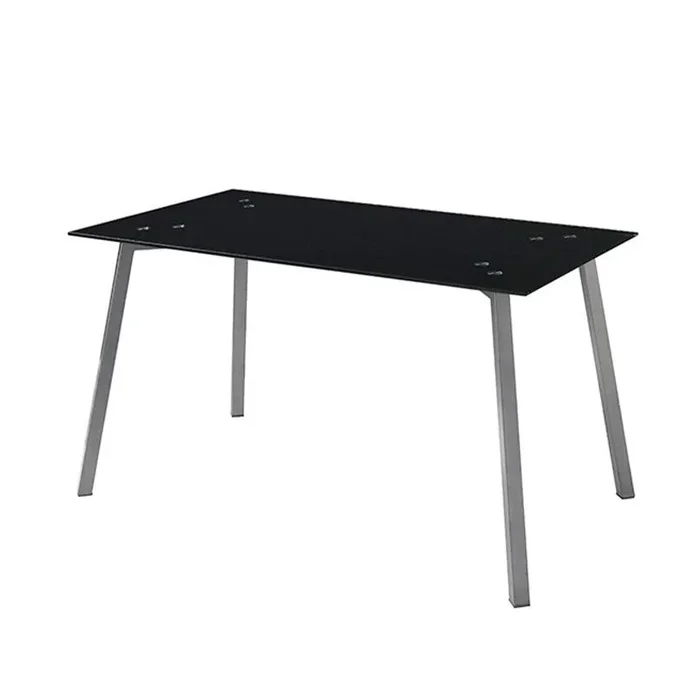 MOMMA HOME Mesa de Comedor – Modelo Alma – Material Cristal Templado/Metal – Medidas 140 x 80 x 74 cm