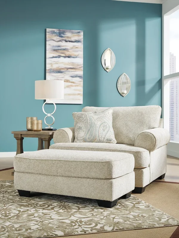 Monaghan Sandstone Chair and Ottoman