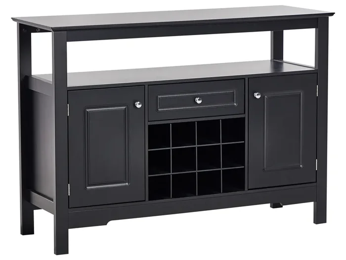 Mueble botellero TIMBOON Negro