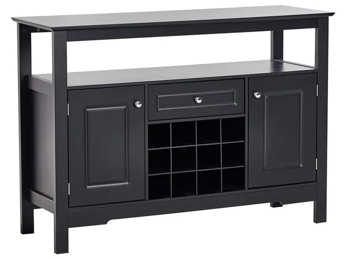 Mueble botellero TIMBOON Negro