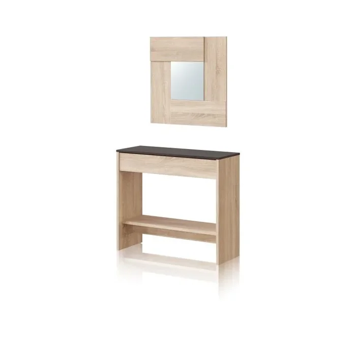 Mueble de recibidor consola Ona Roble Canadian – Óxido 92 x 79 x 33 cm