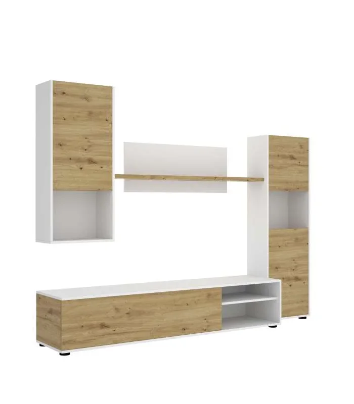 Mueble de salon Kala Blanco Nordic180 cm(alto)220 cm(ancho)41 cm(largo)