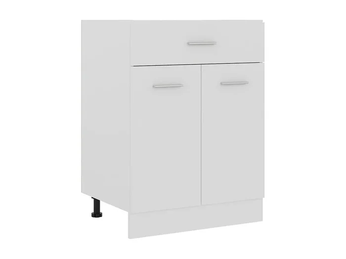 Mueble de suelo con cajón Blanco 60x46x81,5cm Madera contrachapada