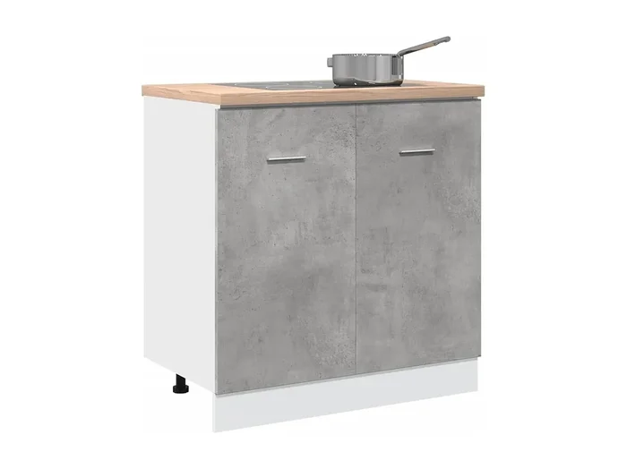 Mueble de suelo para lavabo de hormigón gris 80x46x81,5 cm