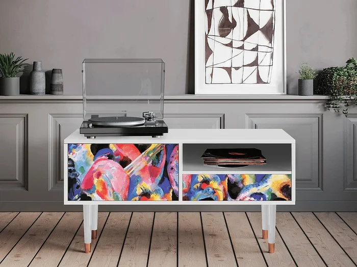 Mueble de TV – 115х59х48 cm – T3 – Kandinsky, Blanco