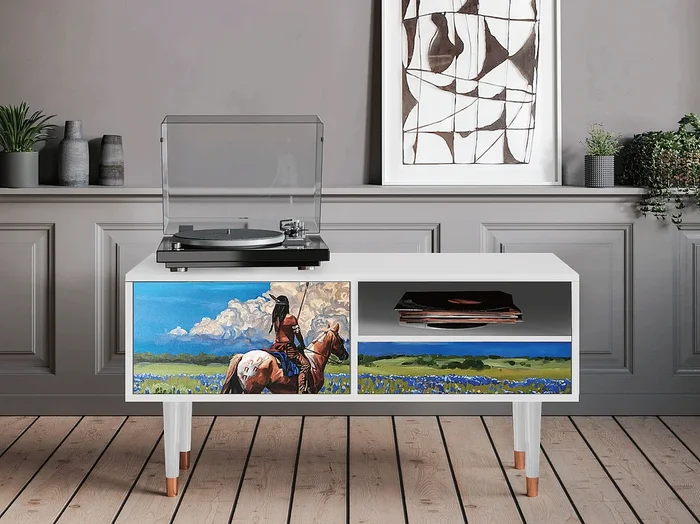 Mueble de TV – 115х59х48 cm – T3 – Thunderheads by Dean, Blanco