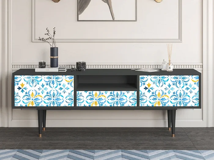 Mueble de TV – 170х59х41 cm – T6 – Lisbon Flover, Antracita