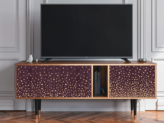 Mueble de TV – 170х69х48 cm – T1 – Glowworms, Nogal
