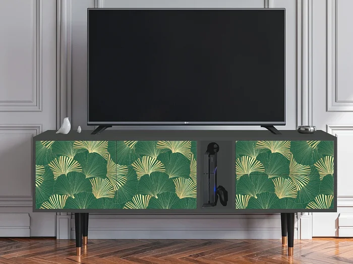 Mueble de TV – 170х69х48 cm – T1 – Gold Ginkgo, Antracita