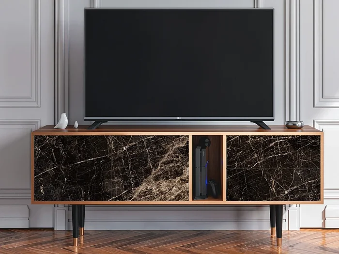 Mueble de TV – 170х69х48 cm – T1 – Night Abyss, Nogal
