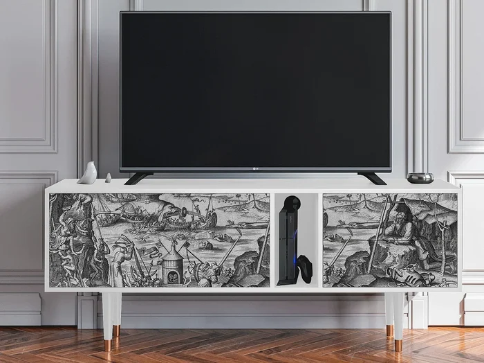 Mueble de TV – 170х69х48 cm – T1 – The Temptation, Blanco