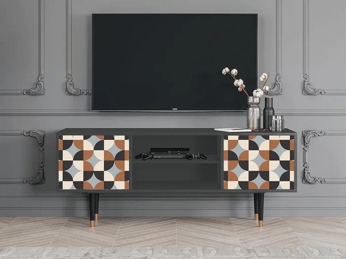 Mueble de TV – 170х69х48 cm – T2 – Brown Sensation, Antracita