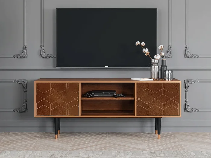 Mueble de TV – 170х69х48 cm – T2 – Chocolate Bar, Nogal