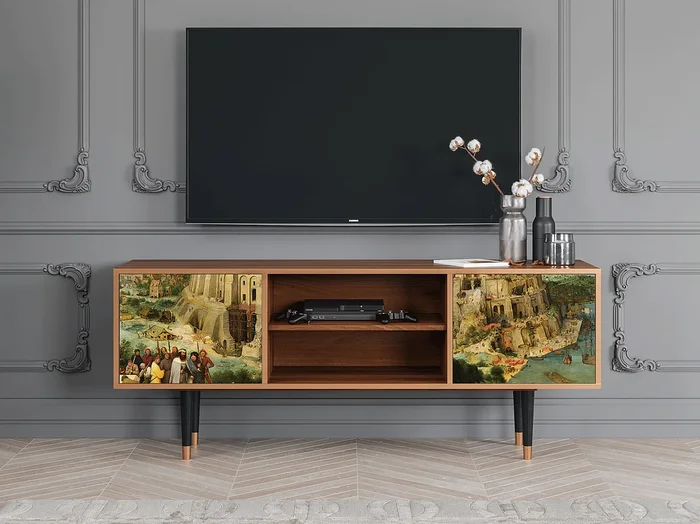 Mueble de TV – 170х69х48 cm – T2 – Elder The Tower, Nogal