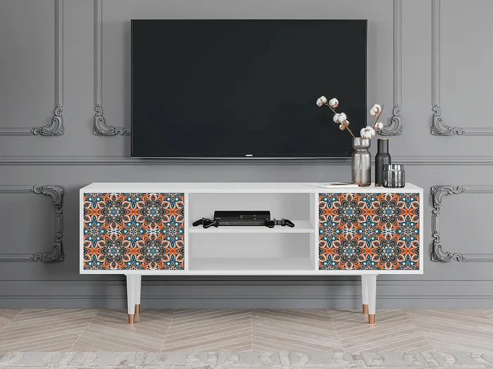 Mueble de TV – 170х69х48 cm – T2 – Fire Beetle, Blanco