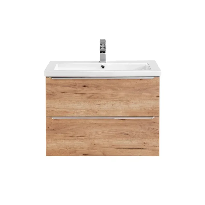 Mueble lavabo individual encastrado 80cm April Madera