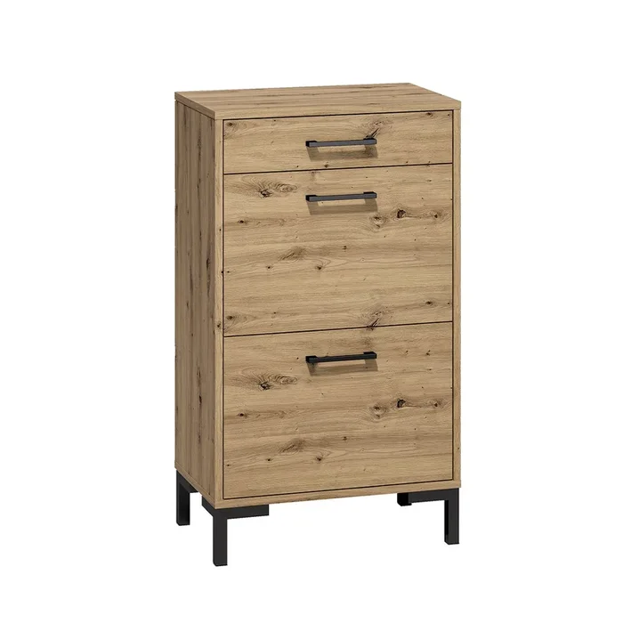 Mueble para zapatos 2 puertas con pistón 1 cajón Liora Madera