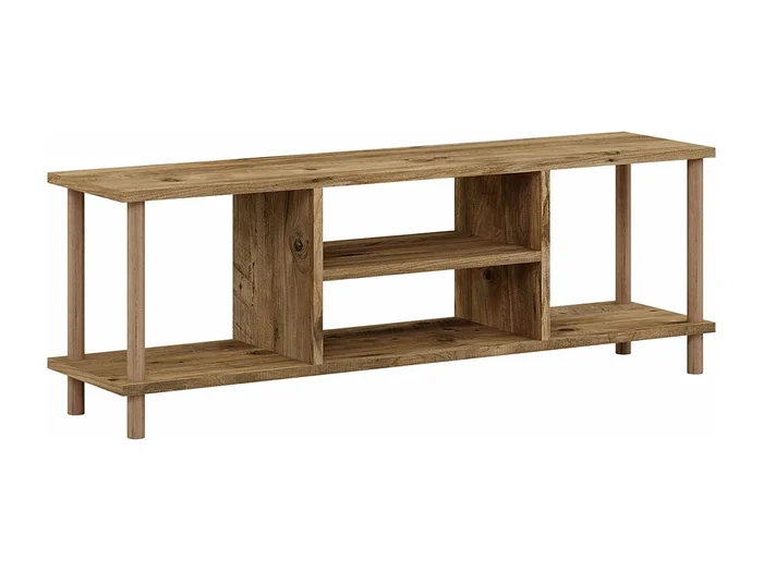 Mueble TV con espacio de almacenamiento 43 x 120 x 29 cm imitación madera 03_0007885