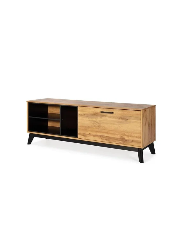 MUEBLE TV DAKOTA 150x40x55, chapado roble envejecido