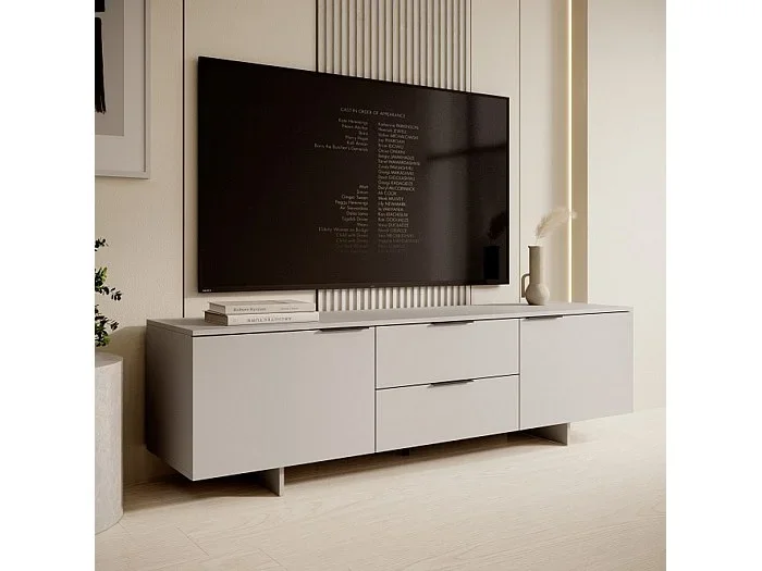 Mueble TV Jude beige 2 puertas 2 cajones