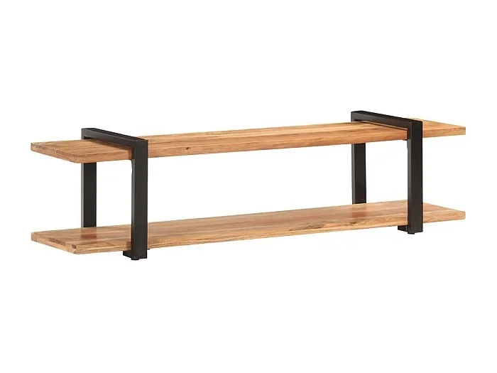 Mueble TV multimedia estantería para televisión buffet para televisión comedor salón dormitorio 160 x 40 x 40 cm madera maciza de acacia marrón 02_0026071