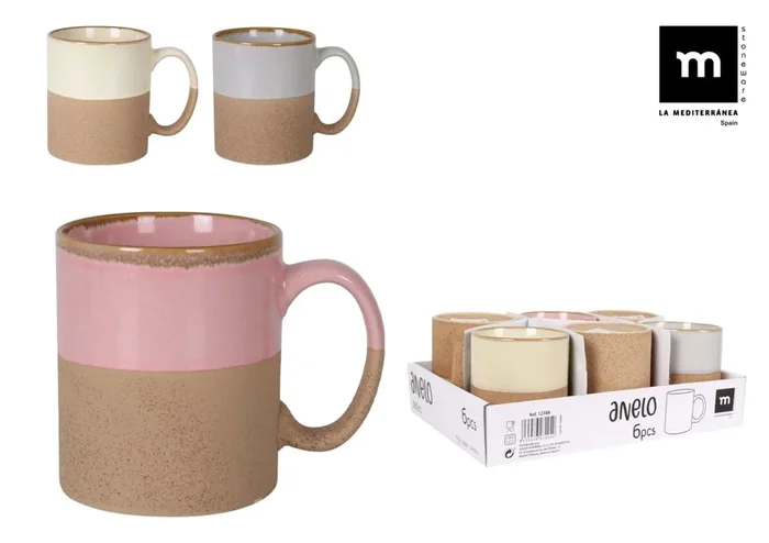 Mug surtido ANELO 380cc marca LA MEDITERRÁNEA