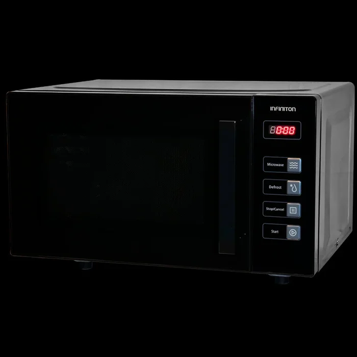 MW-F230 Microondas 23 Litros, Negro, 800w, Apertura Con Tirador, 8 Tipos De Programa, Temporizador 95 Min, Sin Plato Giratorio, 50,2×30,4×41,8cm- Infiniton
