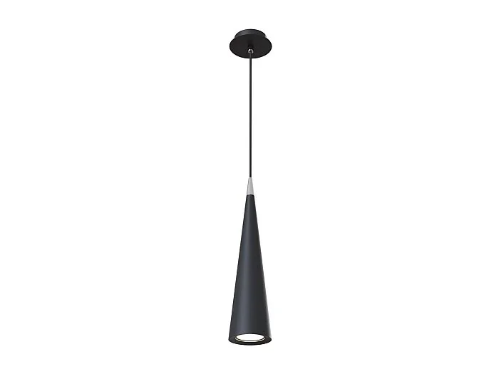 Nevill Lámpara Colgante de Techo Slim Negra, 1 Luz, GU10