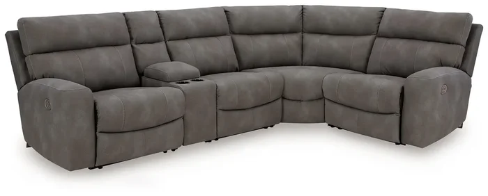 Next-Gen DuraPella Slate 5-Piece Power Reclining Sectional