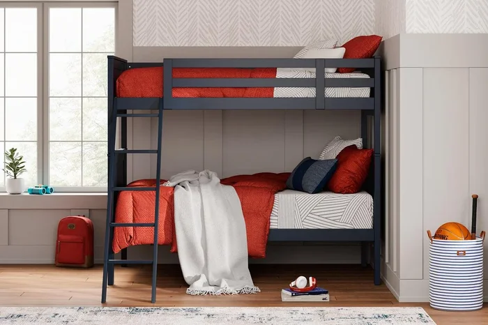 Nextonfort Blue Twin over Twin Bunk Bed