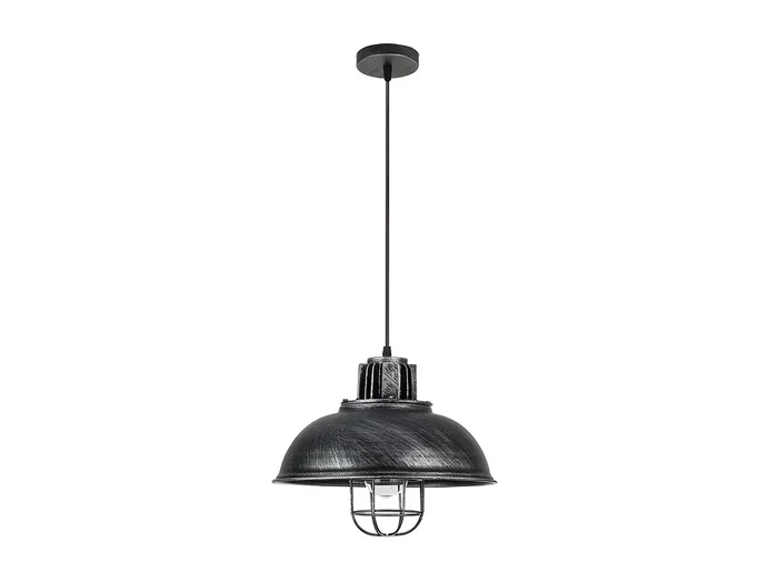 Novedad Colgante Industrial Emu Rustico-plata 33 Cm
