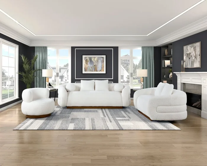 Novella White Living Room Set