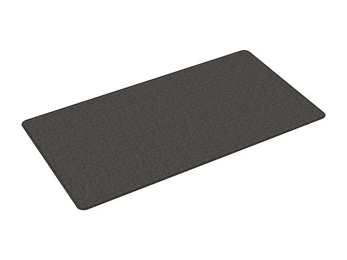 Overijse Alfombra de pasillo con aspecto sisal gris antracita 80×150 cm