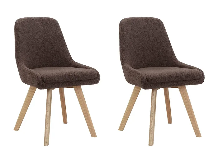 Pack de 2 Sillas de Comedor Marrón