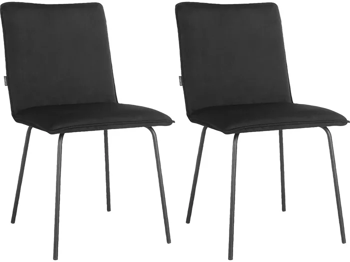 Pack de 2 Sillas de Comedor Negras