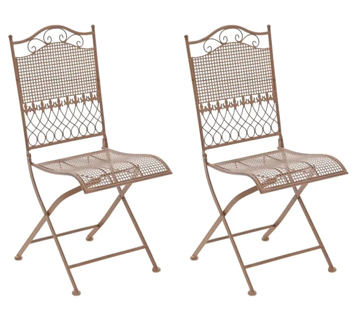 Pack de 2 sillas de terraza Kiran plegables