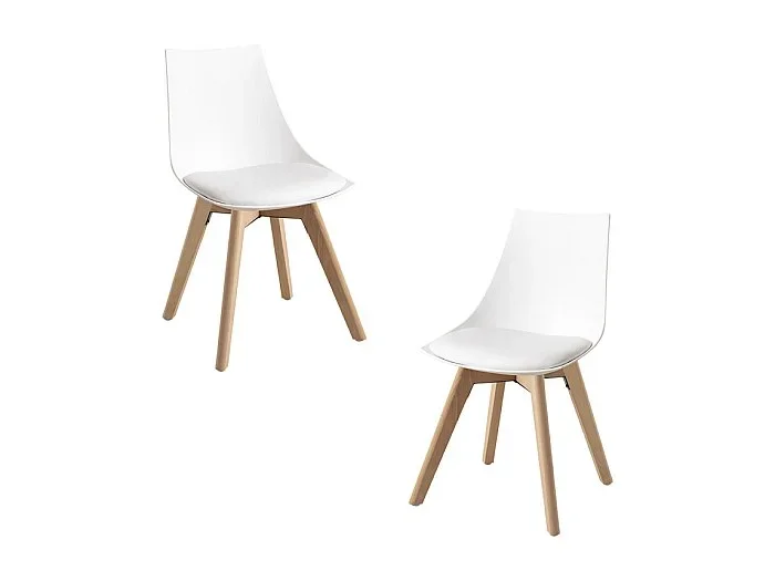 Packs Sillas Comedor – Pack 2 Sillas Blok – Blanco