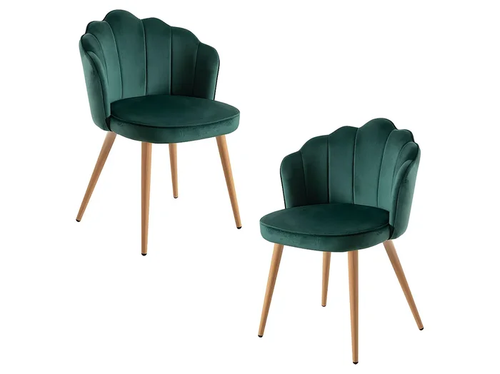 Packs Sillas Comedor – Pack 2 Sillas Blume Terciopelo – Verde