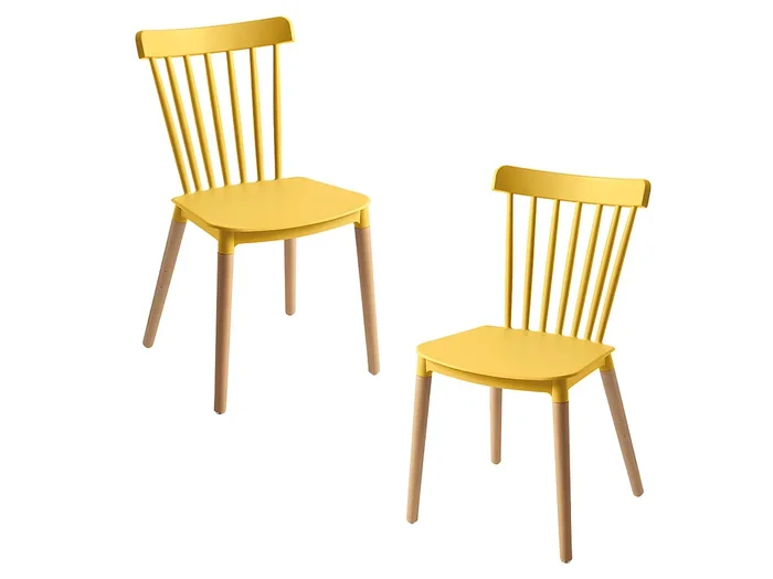 Packs Sillas Comedor – Pack 2 Sillas Leka – Amarillo