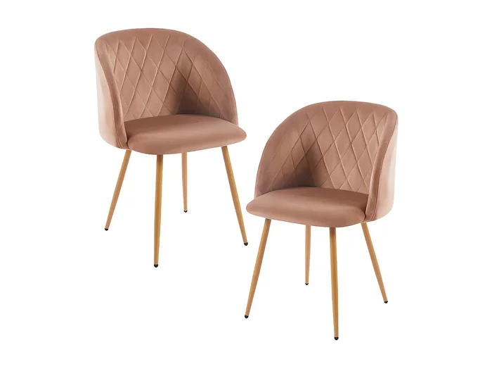 Packs Sillas Comedor – Pack 2 Sillas Velt Terciopelo – Champán