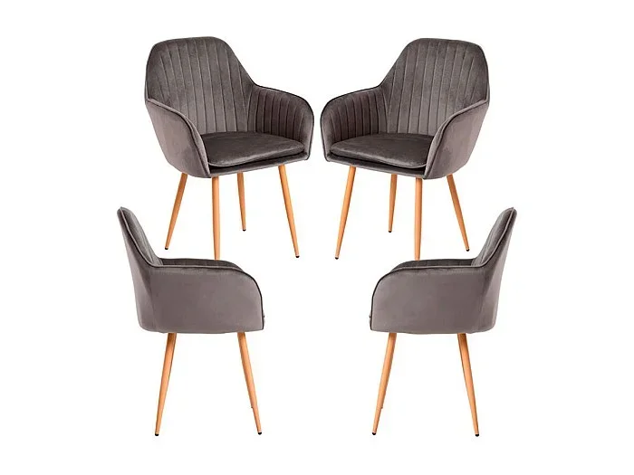 Packs Sillas Comedor – Pack 4 Sillas Chic – Gris oscuro