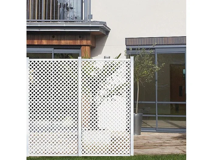 PANEL DECORATIVO PP 25 MM PRIVAT 1X2 M BLANCO NORTENE