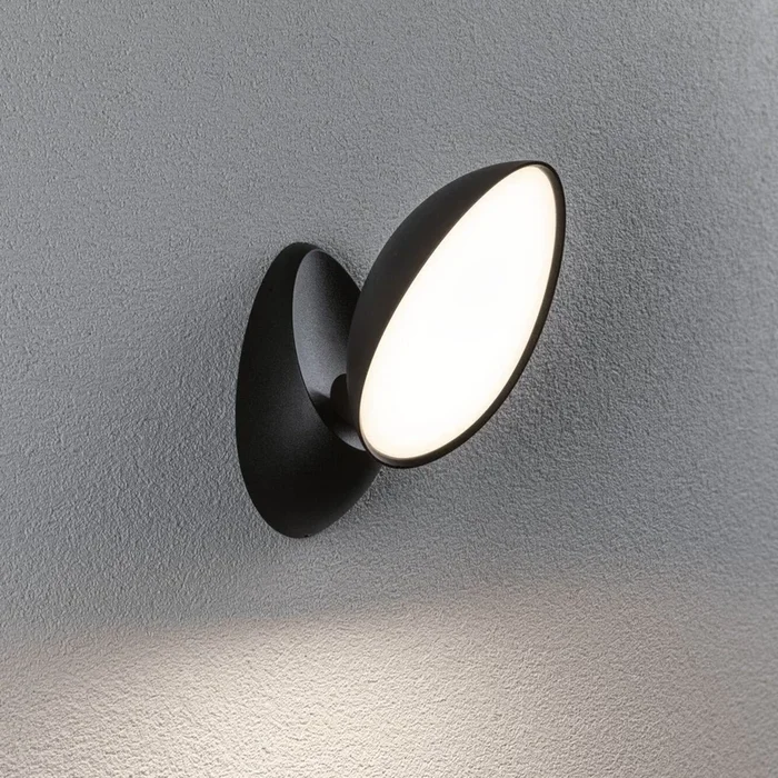 Paulmann aplique LED para exterior Batona, antracita 27 cm aluminio IP44