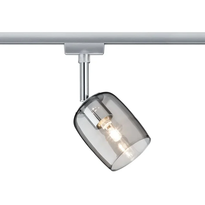 Paulmann URail Blossom foco, cromo/gris humo