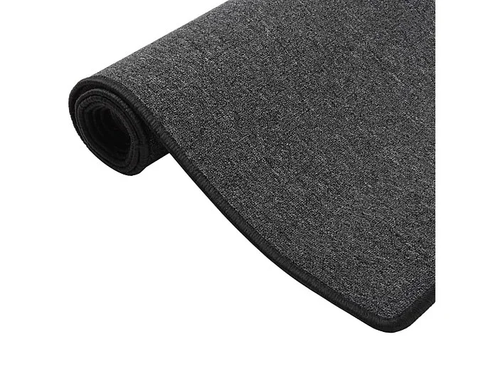 Pelle Alfombra de pasillo gris antracita 80×200 cm