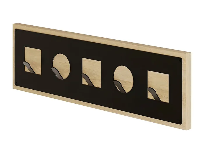 Perchero de pared decorado en madera de roble L54,4 cm – ICON