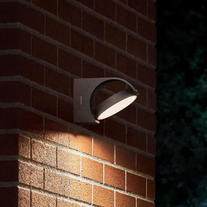 Philips Mimosa aplique LED de exterior, orientable