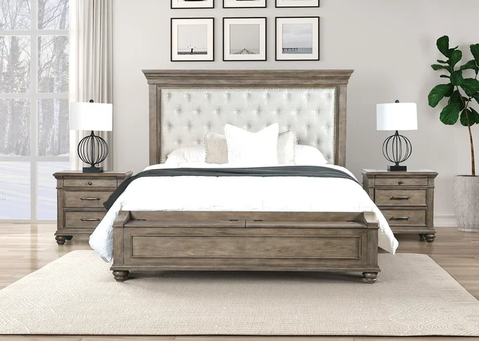 Philomath Aged Oak Queen Bed